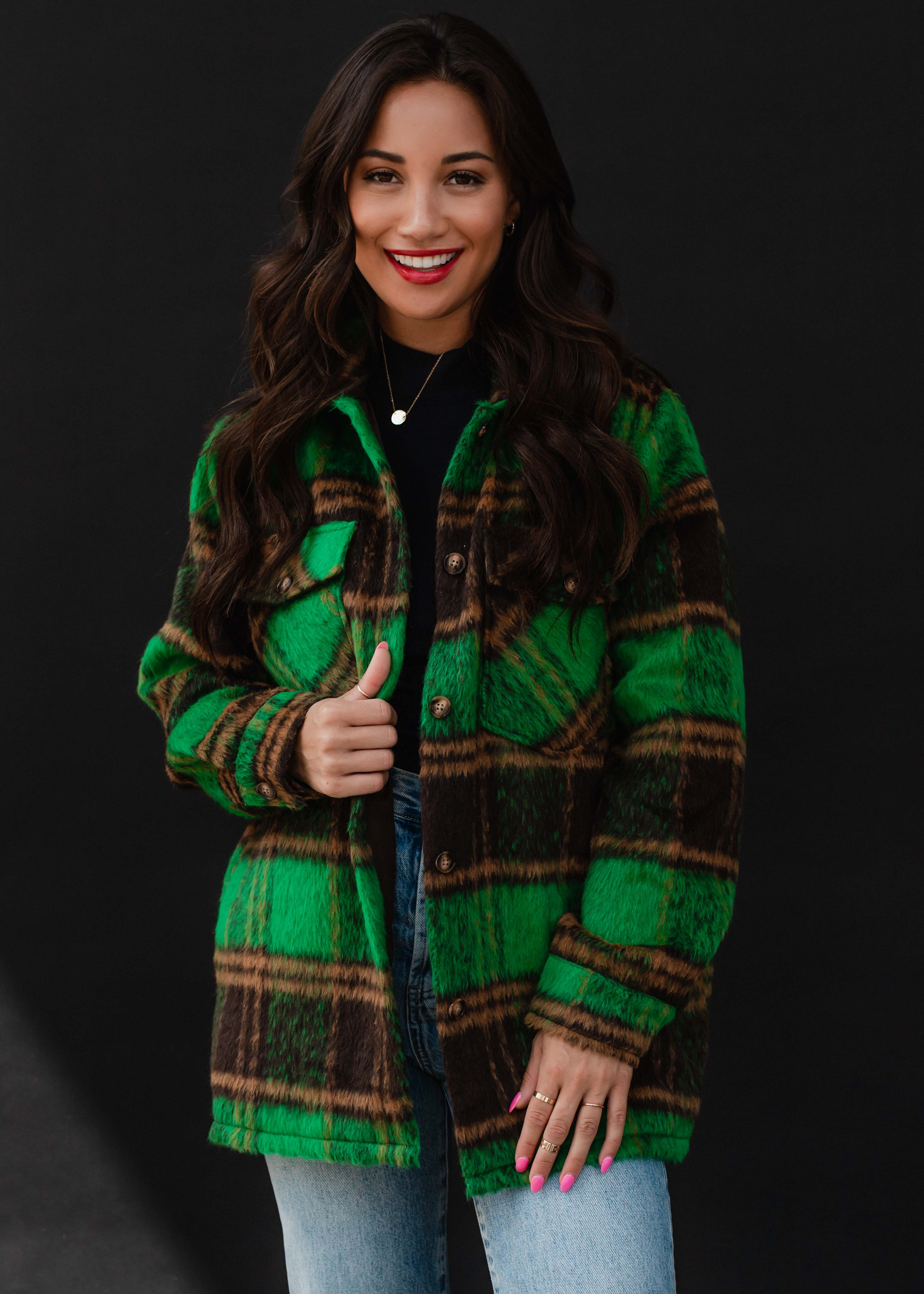 Venetian Plaid Shacket | Panache Accessories