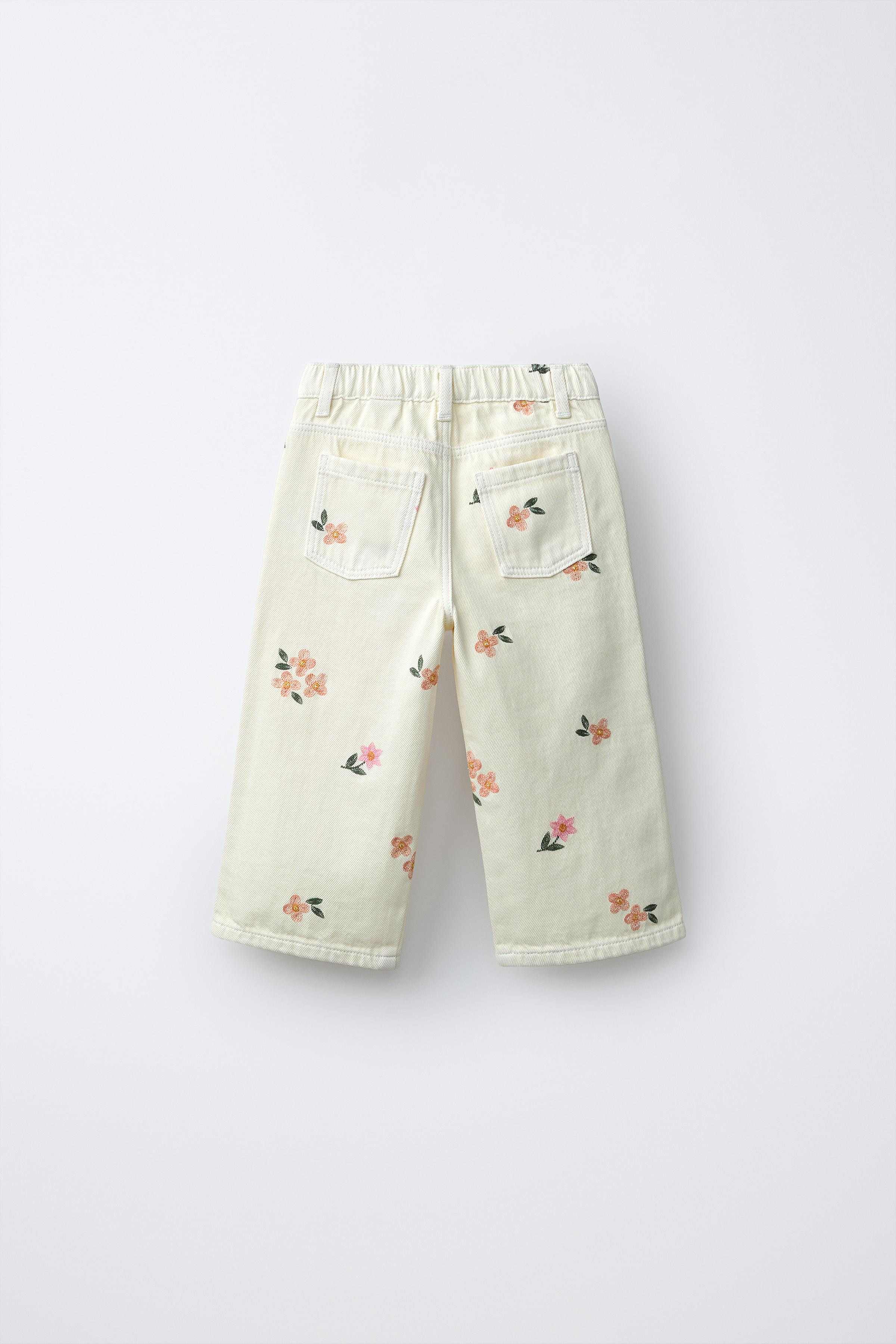 TWILL CULOTTES WITH EMBROIDERED FLOWERS | Zara UK