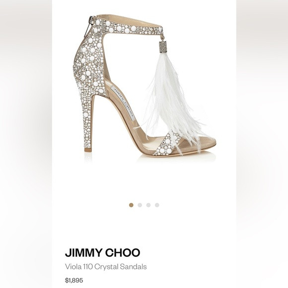 Jimmy Choo Violia sandal 110 heel height never worn size 37.5 (7 us) | Poshmark