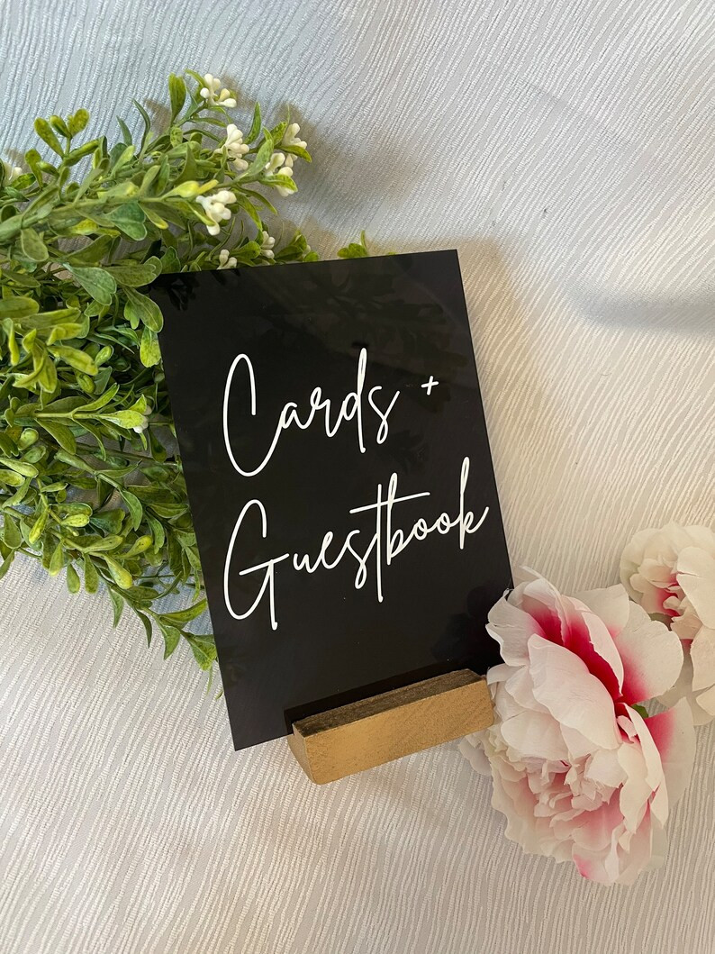 Cards and gifts sign| acrylic cards and guestbook sign| Guestbook sign | wedding sign bundle| Acr... | Etsy (US)