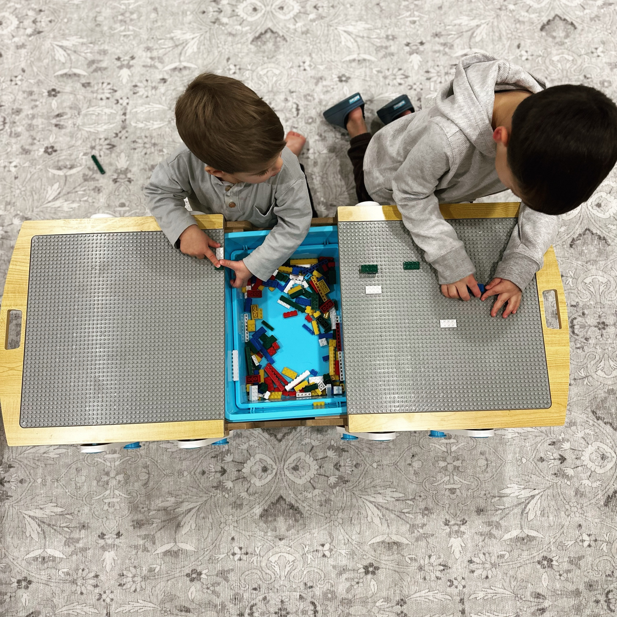 Finding furniture that works double-duty is a must, and this @kidkrafttoys building bricks play n store table has been 👌🏼👌🏼👌🏼 ! Not only is it the perfect coffee table for our basement, but it also doubles as a creative play space for endless  building sessions and has hidden storage for all those tiny bricks. 🙌

From imaginative play to staying organized (because stepping on LEGOs is no joke!), this table has been a great addition to our basement especially during the colder winter months. 

If you’re looking to keep your space tidy and spark creativity, check out KidKraft’s amazing lineup of indoor toys!

#KidKraftCreator #KidKraft #kids #toddlers #toystorage #toys #toysfortoddlers #playroom #momlife #mama #toddlermom #legos #legostorage 

#LTKkids #LTKfamily #LTKbaby