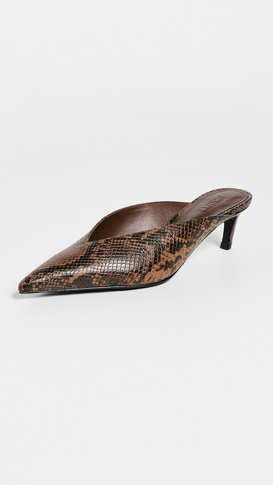 Schutz Loren Mid Mule Kitten Heels | Shopbop | Shopbop