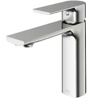 VIGO Davidson Single Handle Single-Hole Bathroom Faucet in Brushed Nickel VG01043BN - The Home De... | The Home Depot