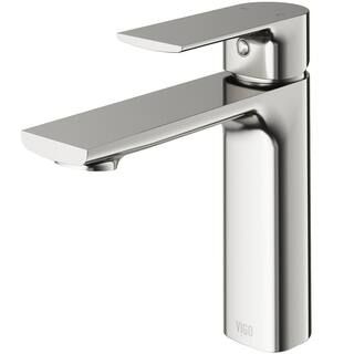 VIGO Davidson Single Handle Single-Hole Bathroom Faucet in Brushed Nickel VG01043BN - The Home De... | The Home Depot