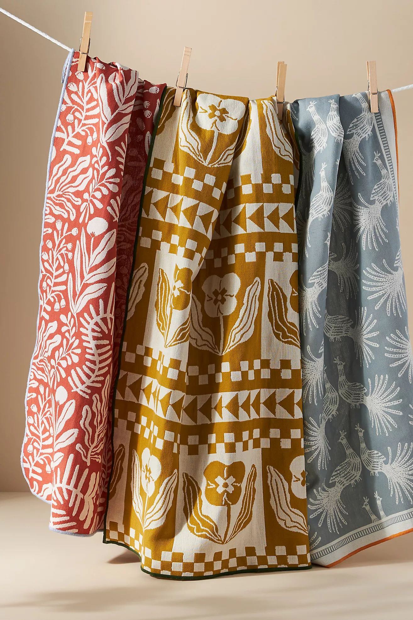 Autumnal Jacquard Dish Towels, Set of 3 | Anthropologie (US)