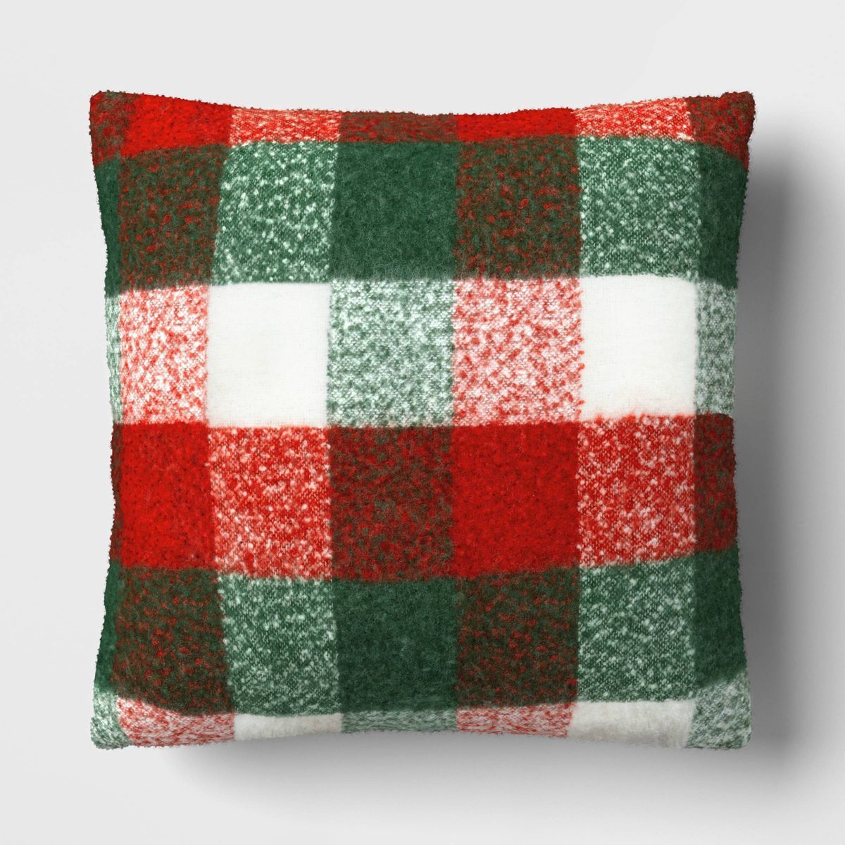 Oversized Faux Mohair Check Square Throw Pillow - Threshold™ | Target