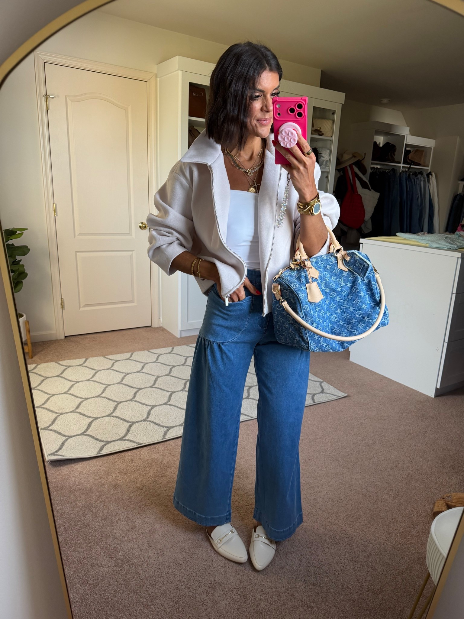 Today’s fit- size small in tank and jacket, size 2 in jeans. Size down if in between

#LTKSeasonal