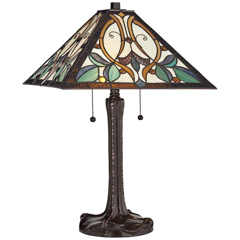 Robert Louis Tiffany Victorian 25" Art Glass Tiffany-Style Table Lamp | Lamps Plus