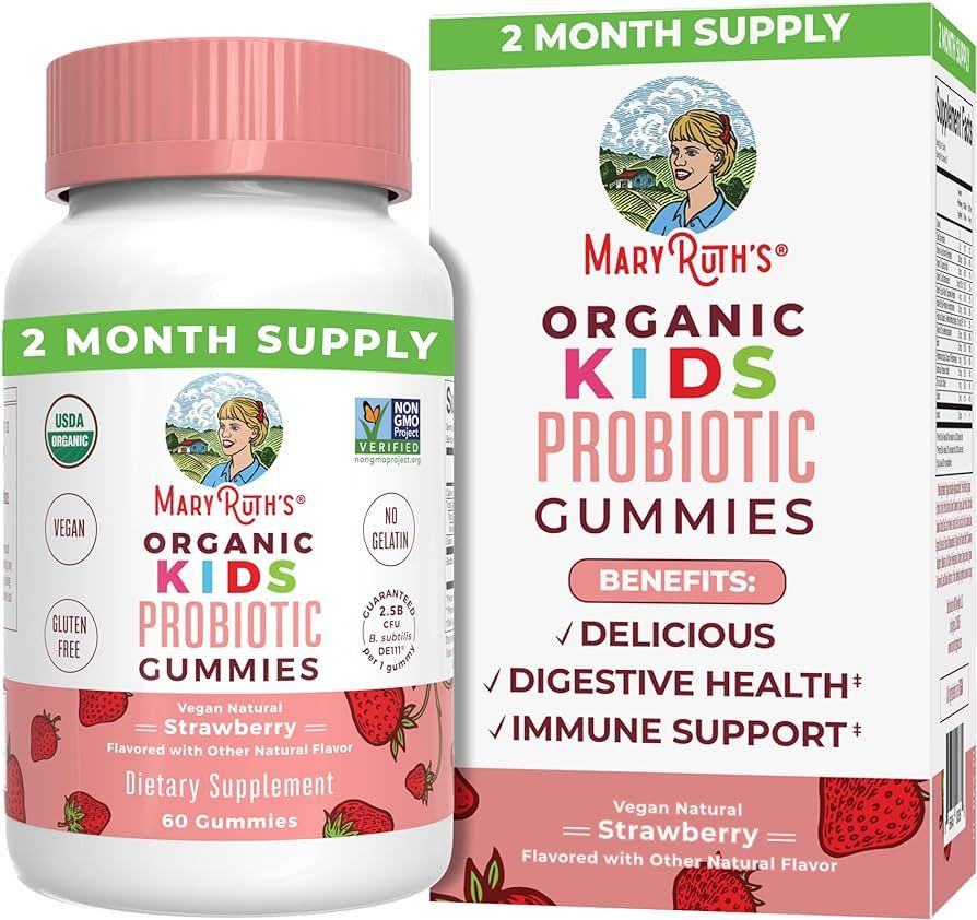 MaryRuth's USDA Organic Probiotic Gummy | Digestive and Immune Support | Gut Health | Vegan | Non... | Amazon (US)