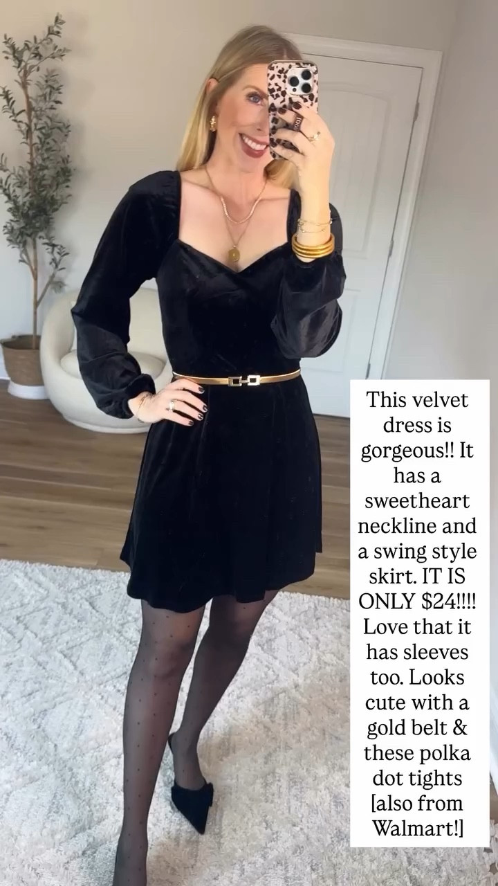 Walmart try on, velvet sweetheart dress 

#LTKHoliday #LTKStyleTip #LTKFindsUnder50