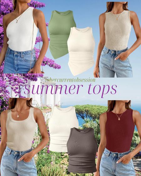 Amazon summer tops! 🌞 All super cute and affordable that you can use this summer with jeans, skirts, or shorts! Follow me ➡️ @hercurrentobsession for more affordable summer style ☀️🌻😀 have a lovely day whatever you’re up to 🫶🏼

#LTKFindsUnder50 #LTKFindsUnder100 #LTKSeasonal