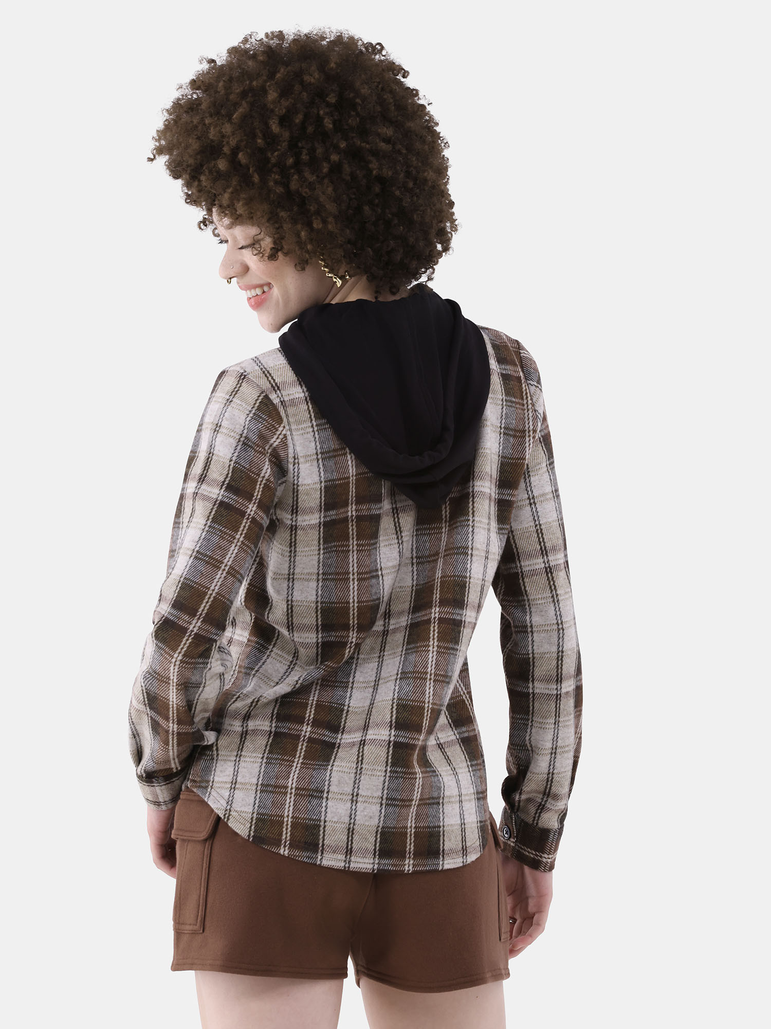 No Boundaries Women's Plaid Shirt | Walmart (US)