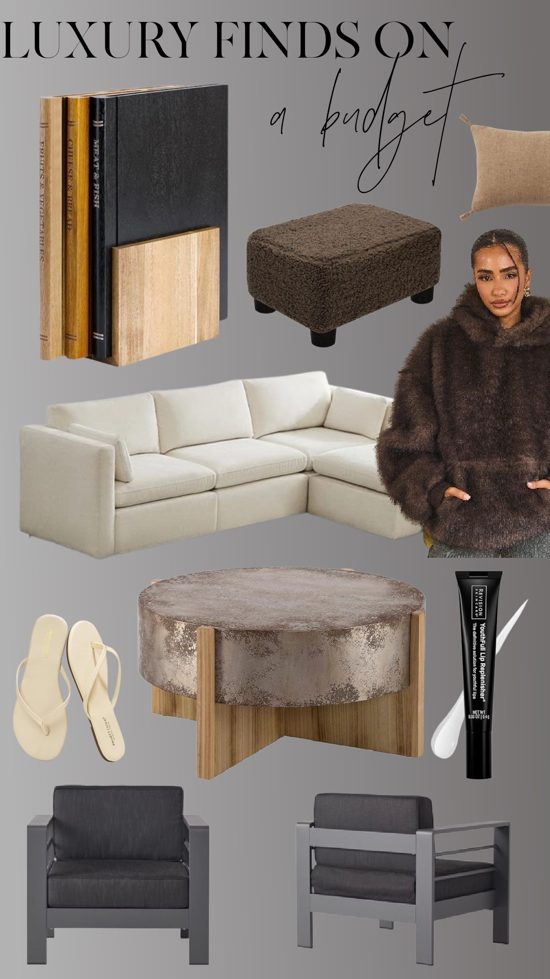 Luxury finds on a budget 🤍
This edit is all about rich textures, cozy neutrals, and sculptural shapes that feel designer without the designer markup. From plush seating to elevated everyday details, these are the pieces that quietly make a space (or outfit) feel intentional and high-end.

Everything is linked so you can shop the look for less and mix these into your home or wardrobe in a timeless way. Save this one 🤎

#LTKSaleAlert #LTKHome