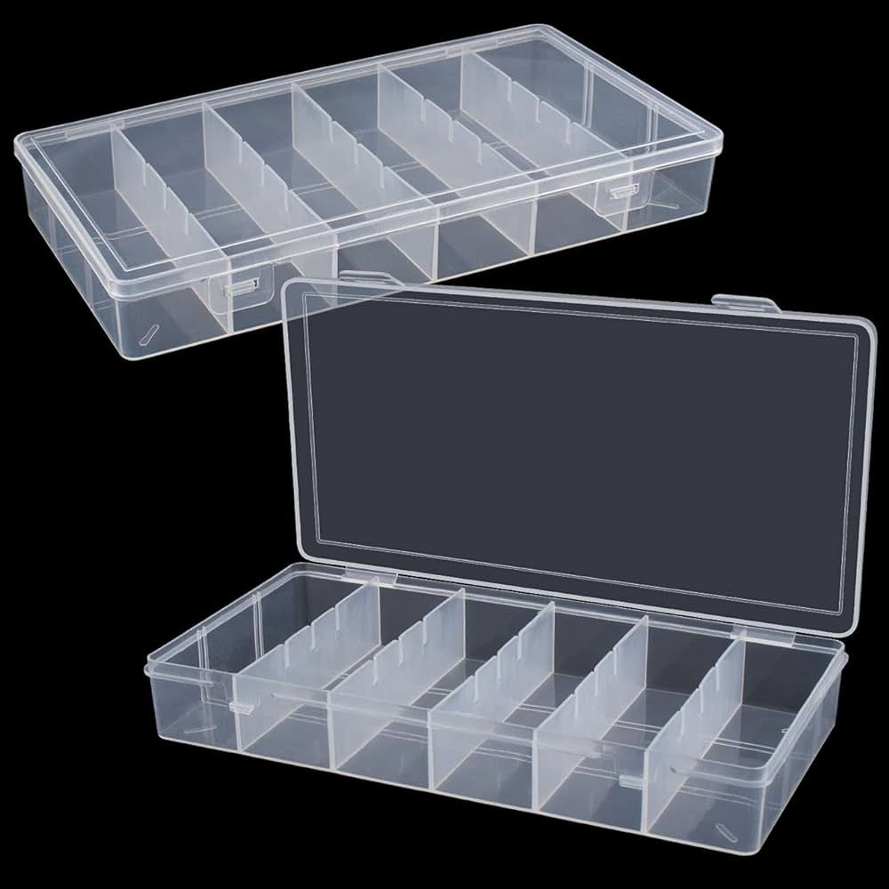 BAGTeck clear visible plastic storage box cosmetic tools storage box makeup tools fishing tackle ... | Amazon (US)
