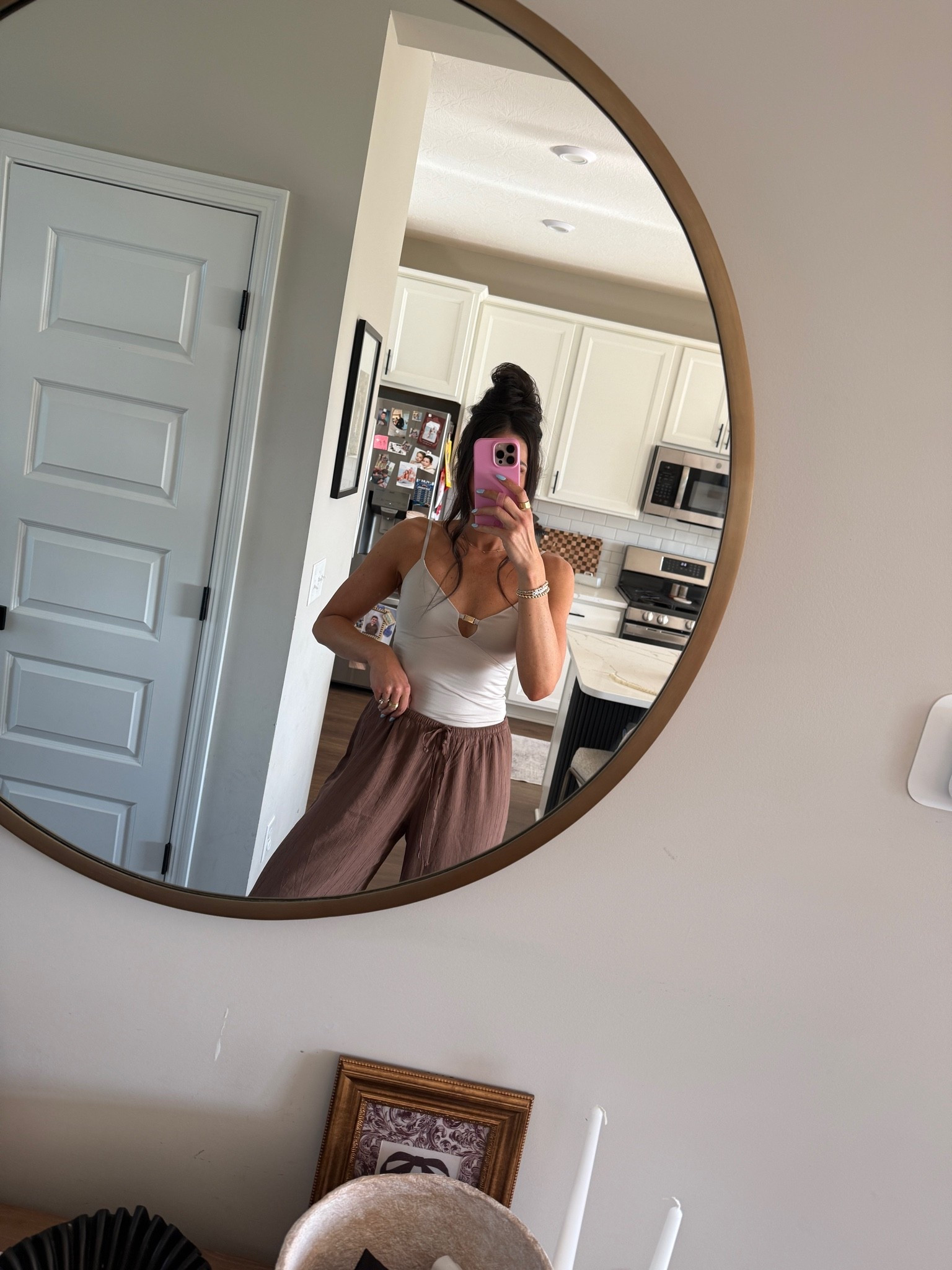 These bra free tanks are a dream!! I’m wearing a size small
Also got a small in these balloon pants but I would size down they run big 
Amazon sandals

#LTKdayinmylife #LTKootd