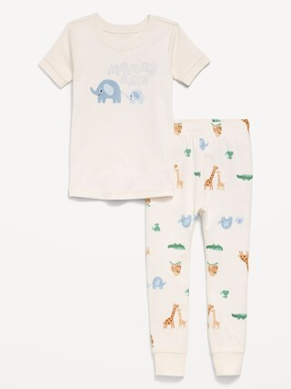 Printed Snug-Fit Pajama Set for Toddler & Baby | Old Navy (US)