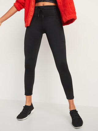 High-Waisted Built-In Warm Fleece-Lined Performance Leggings for Women | Old Navy (US)