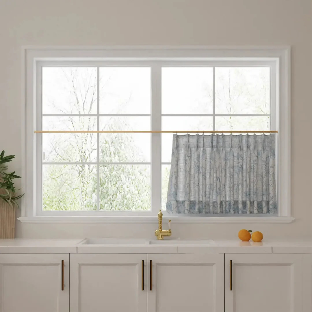 Custom Cafe Curtains Pleated | TWOPAGES
