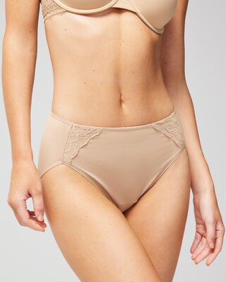 High-Leg Brief With Lace | SOMA