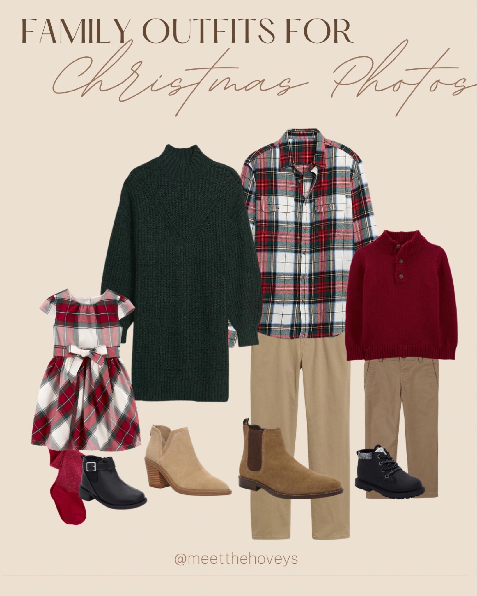 Now that Halloween is over…LETS TALK CHRISTMAS 🎄

It’s time to start planning your outfits for family Christmas photos. If you are like us, you are in serious need of some updated family pictures and what better time than before the holidays! 

Here is the first full family look I’ve put together for YOU (okay and maybe me!) 🎄

Sales from this look:

Carters is up to 50% off their winter arrivals
Old Navy holidays on sale (40% off sweaters & 50% off pjs!) 


#LTKsalealert #LTKHoliday #LTKfamily