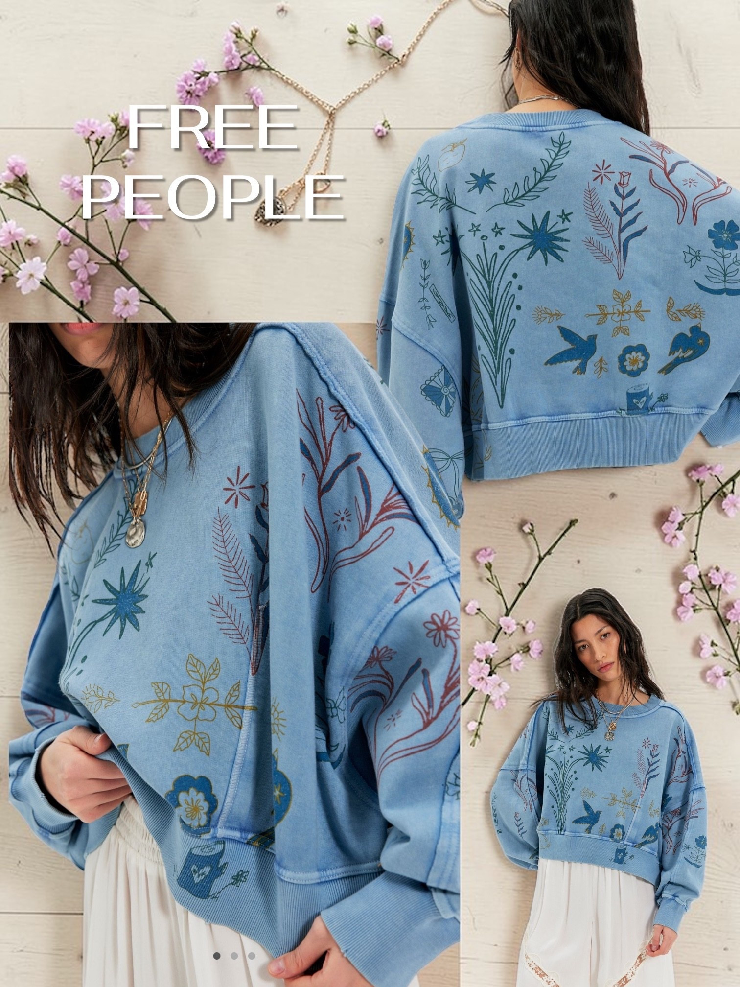 Free People - Effortlessly cool and essential, this slouchy sweatshirt is featured in a soft fabrication and oversized fit with dropped sleeves and washed out graphic detailing.

Fit: Slouchy, oversized fit

Features: Soft fabrication, ribbed knit trim, scoop neckline, dropped dolman sleeves with elasticated cuffs, raised seaming, graphic detail

This essential sweatshirt is the perfect combination of cozy and cool.

#LTKootd #LTKActive #LTKdayinmylife