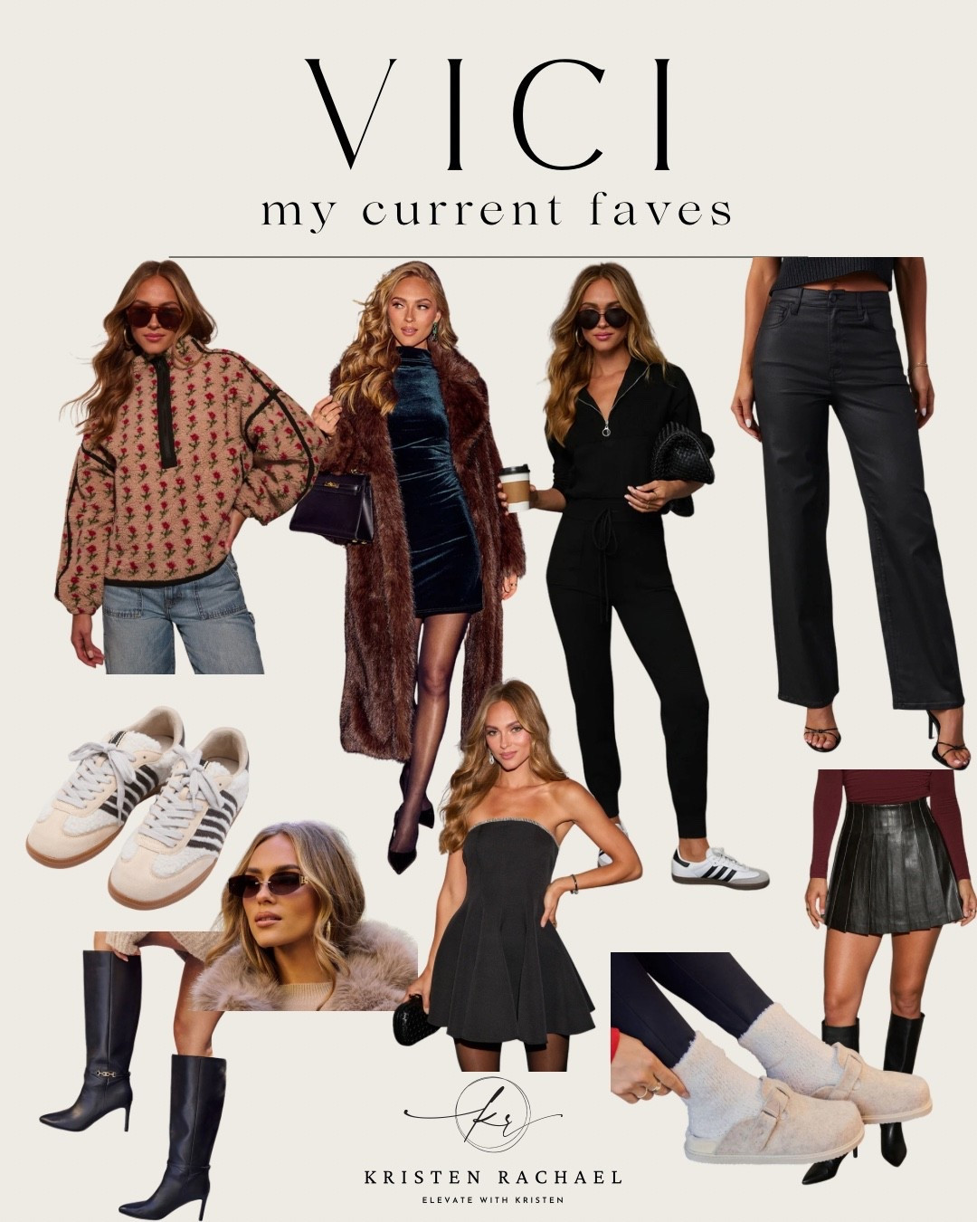 My current VICI obsessions 👀🖤
Which piece is your vibe — cozy, casual, or night-out glam? ✨

Use code KRISTEN40 for 40% off sitewide, now through Dec 2! 🎉

#vici #vicicollection #vicigirls #vicifashion #ltkstyle #ltkfinds #ltkfashion #holidaystyle #winterstyle #outfitinspo 


#LTKOver40 #LTKFindsUnder100 #LTKSaleAlert