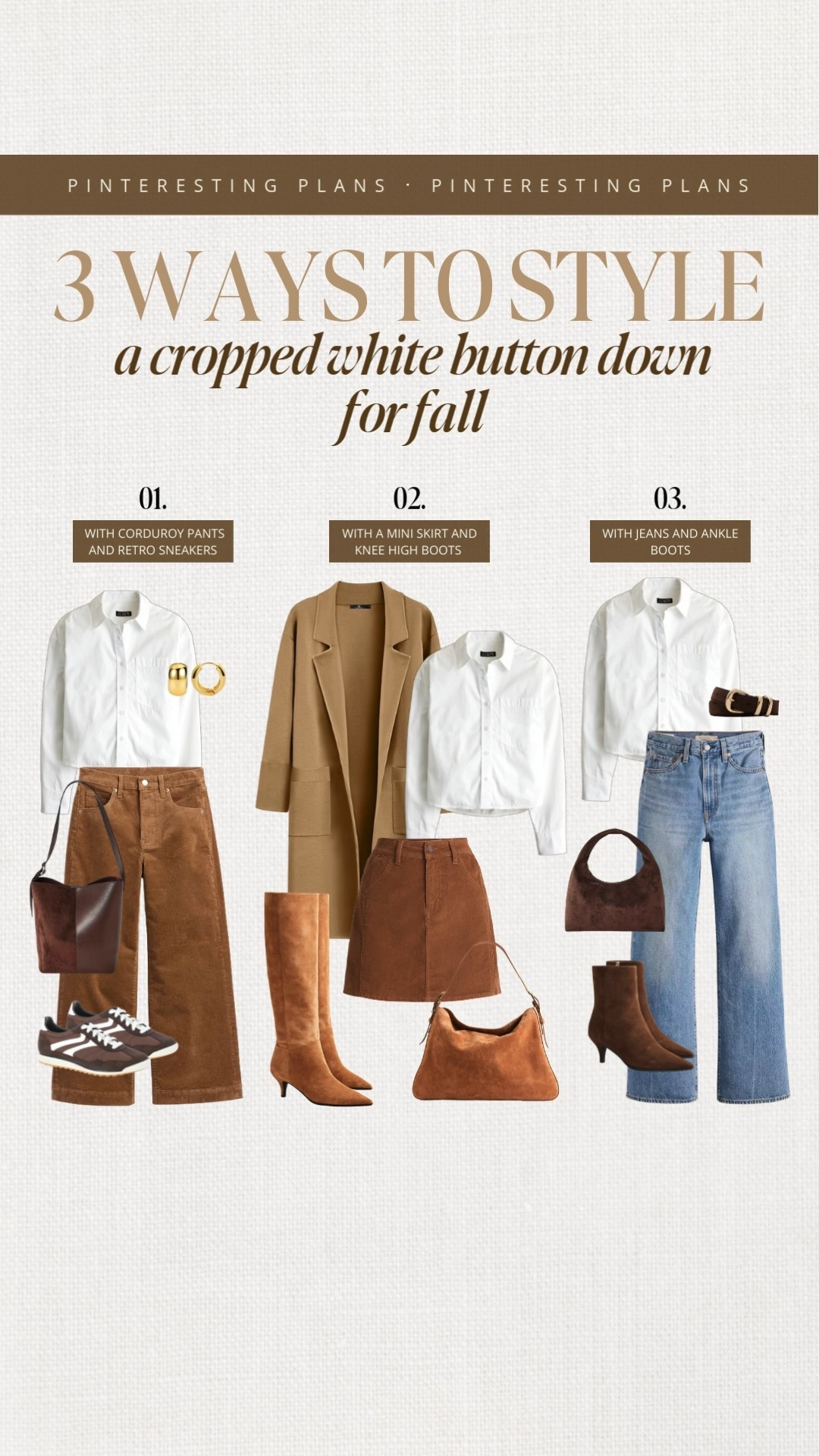 Three ways to style a cropped button down look for fall 🙌🏻🙌🏻



#LTKFindsUnder100 #LTKSeasonal #LTKStyleTip