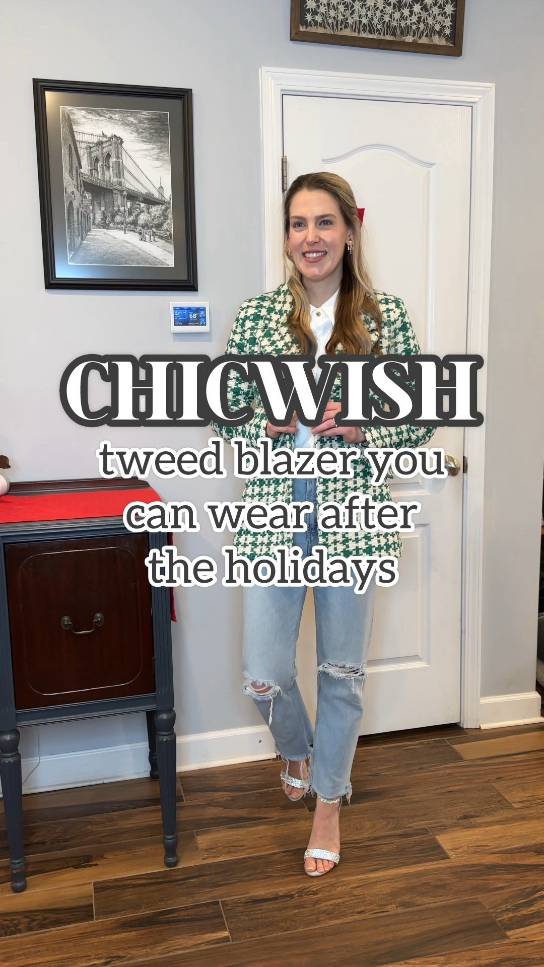 Top - went with my usual size XS

Blazer - went with my usual size XS

Jeans - went with my usual size 25

Sneakers - went with my usual size 25

#LTKHoliday 

#LTKstyletip #LTKfindsunder100