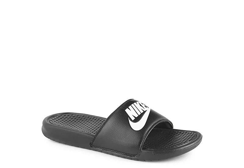 BLACK NIKE Mens Benassi Jdi Slide Sandal | Rack Room Shoes
