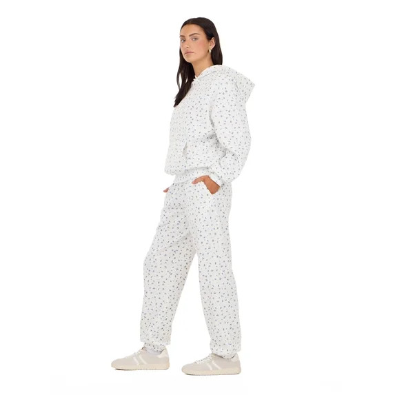 Forever 21 Women's Americana Fleece Jogger Sweatpants, Sizes XXS-4X | Walmart (US)