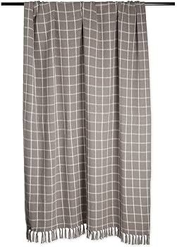 DII Transitional Checked Plaid Woven Throw, 50x60, Gray | Amazon (US)