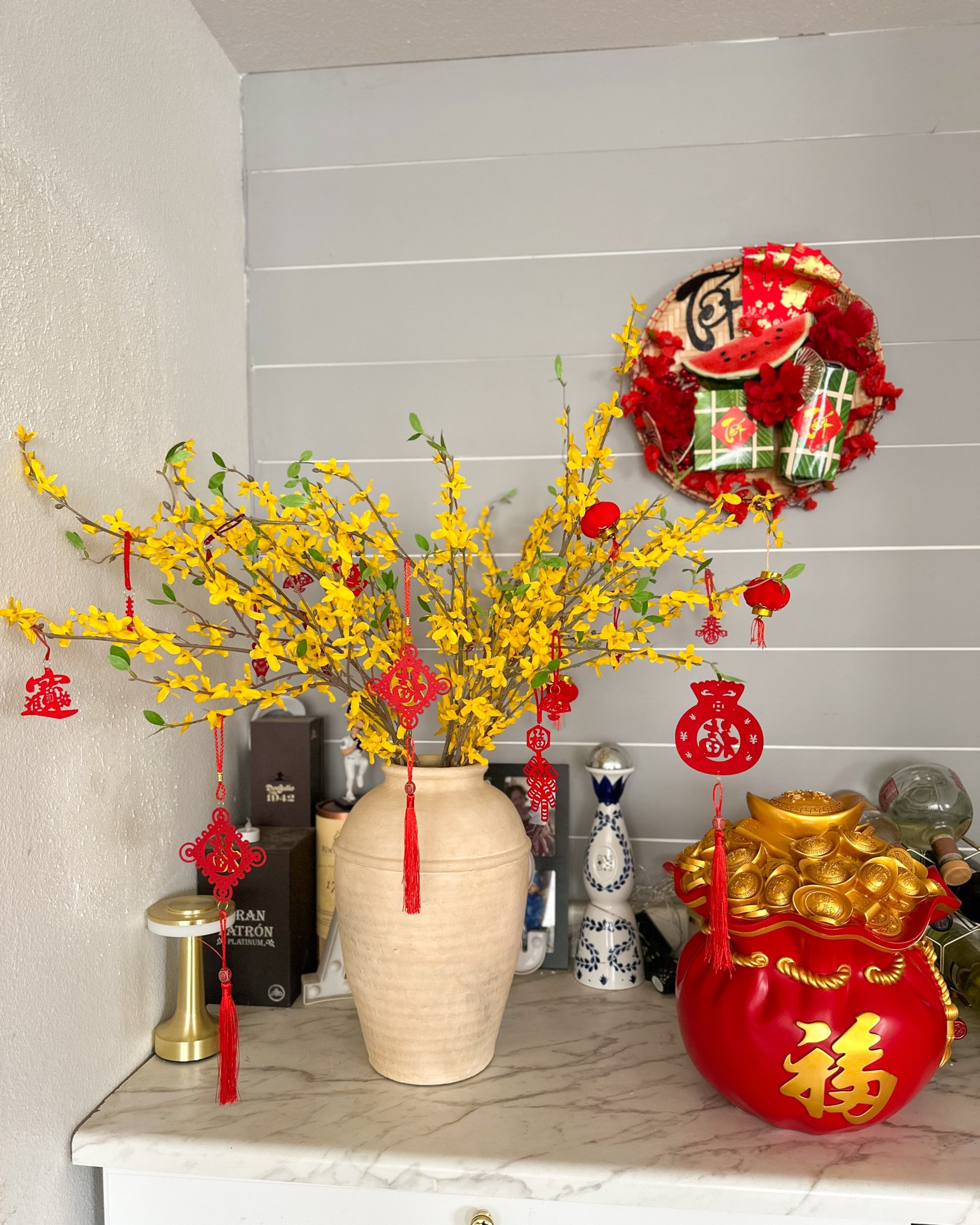 Lunar Chinese decorations fake faux forsynthia stems artificial orchids flowers yellow silk 

#LTKHome #LTKStyleTip #LTKGiftGuide
