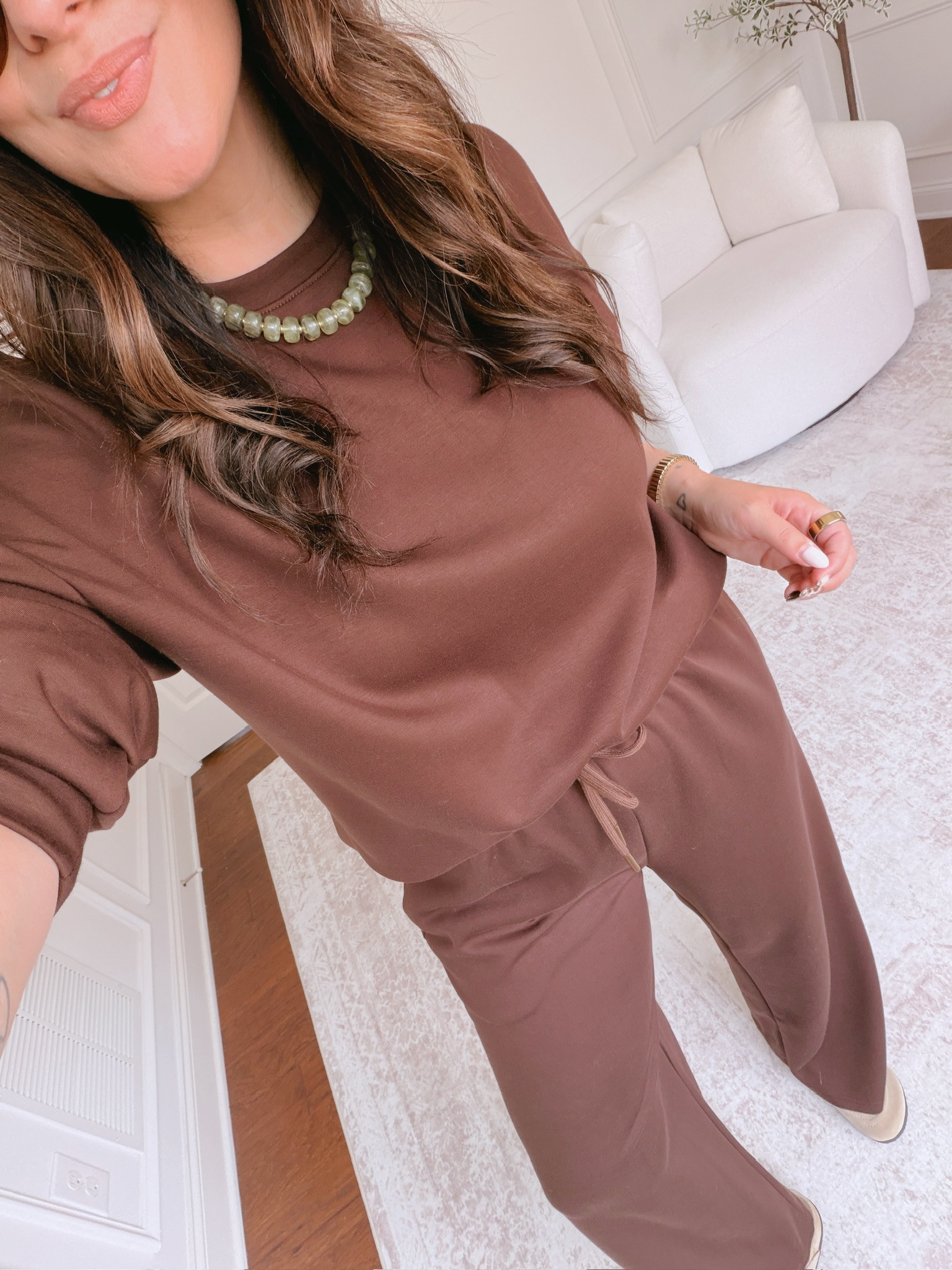 wearing an XL in this set 

 #LTKSeasonal #LTKMidsize