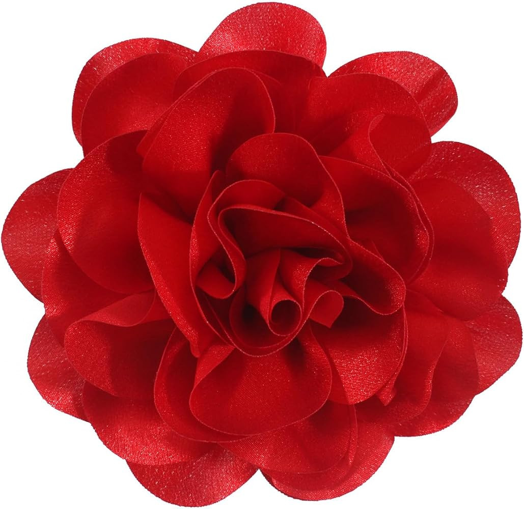 Large Rose Flower Brooches and Pins for Women | Rose Flower Hair Clips for Women, Lapel Pins for ... | Amazon (US)