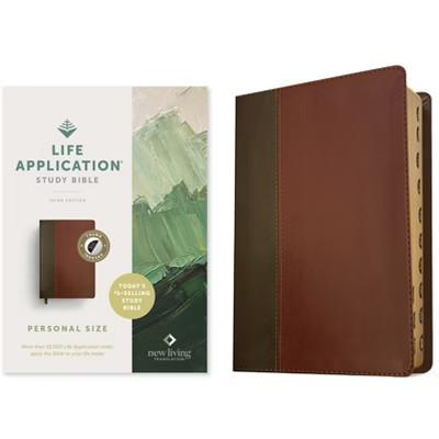 NLT Life Application Study Bible, Third Edition, Personal Size (Leatherlike, Brown/Mahogany, Indexed, Red Letter) - by  New Living Translation | Target