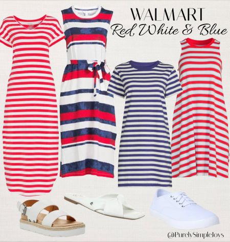 Walmart red, white and blue dresses 
July 4th outfit idea 
4th of July outfit 
Patriotic outfit 




#LTKSeasonal #LTKsalealert #LTKunder50