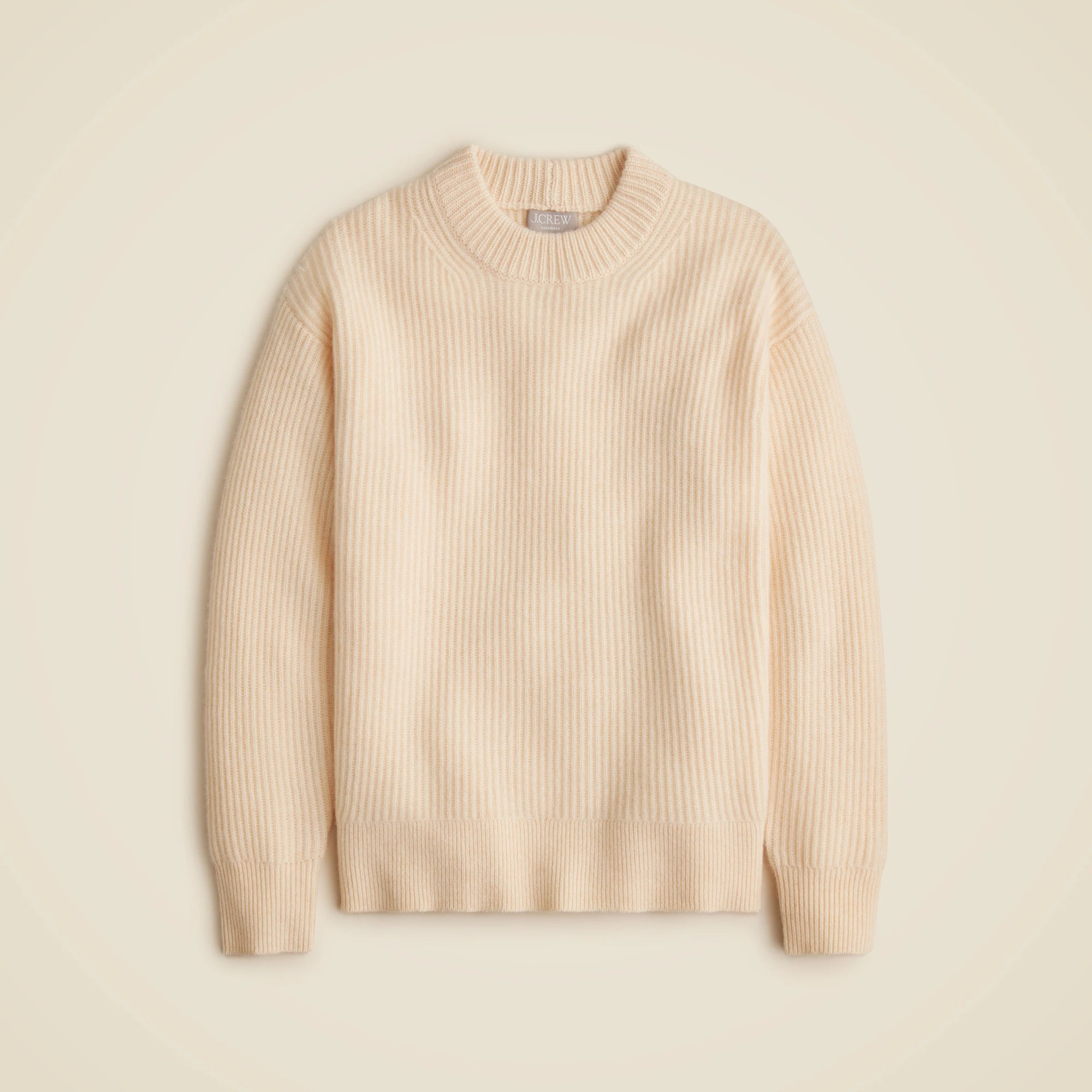 Ribbed cashmere oversized sweater | J. Crew US