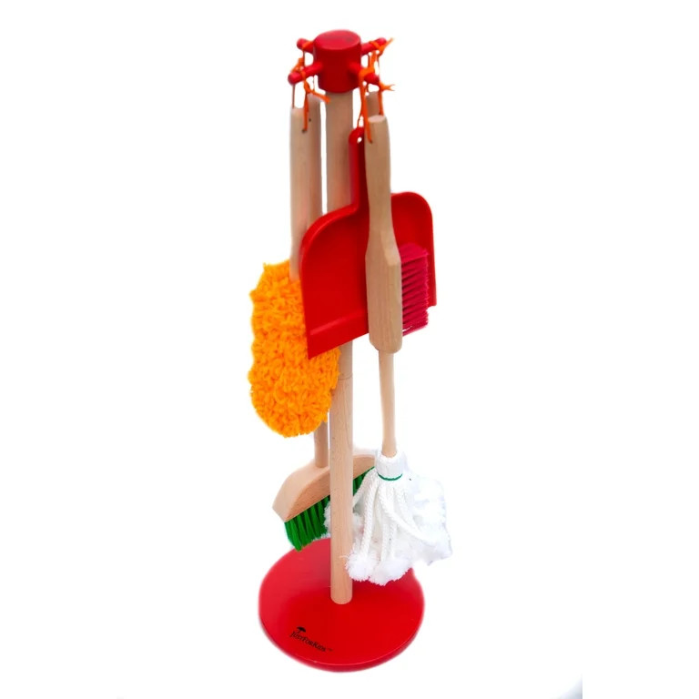 G & F Products Wooden Detachable Cleaning Set Play Housekeeping, Kids Toys | Walmart (US)
