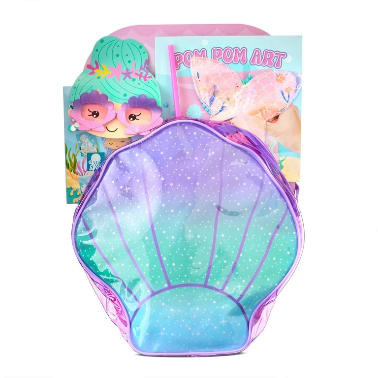 Easter Pre-Filled Multicolor Mermaid Art Easter Basket, Brand By Vendor Labeling | Walmart (US)