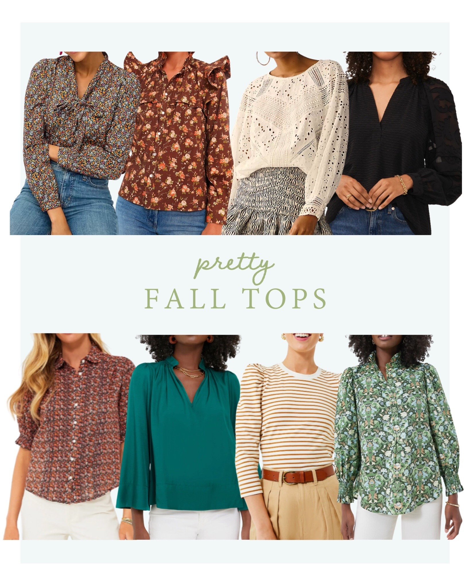 Pretty and feminine fall tops for women

#LTKstyletip #LTKfindsunder100 #LTKfindsunder50