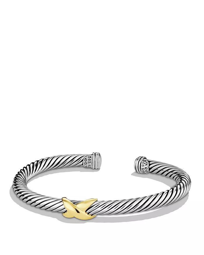 X Station Bracelet in Sterling Silver with 14K Gold, 5mm | Bloomingdale's (US)