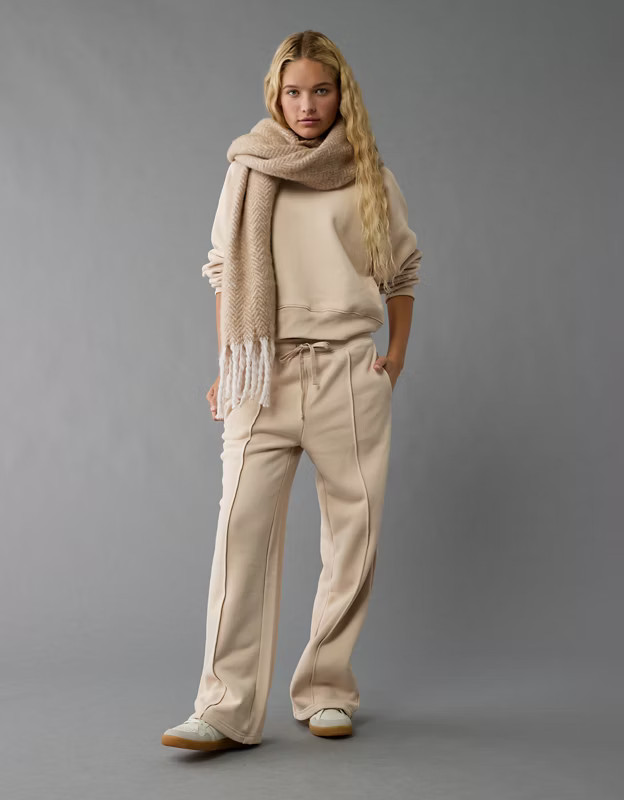 AE Everyday Luxe Wide-Leg Sweatpant | American Eagle Outfitters (US & CA)