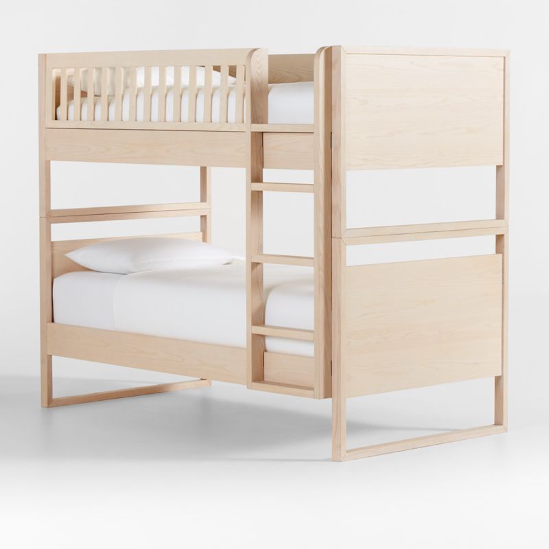 Gemini Wood Kids Twin Over Twin Convertible Bunk Bed | Crate & Kids | Crate & Barrel