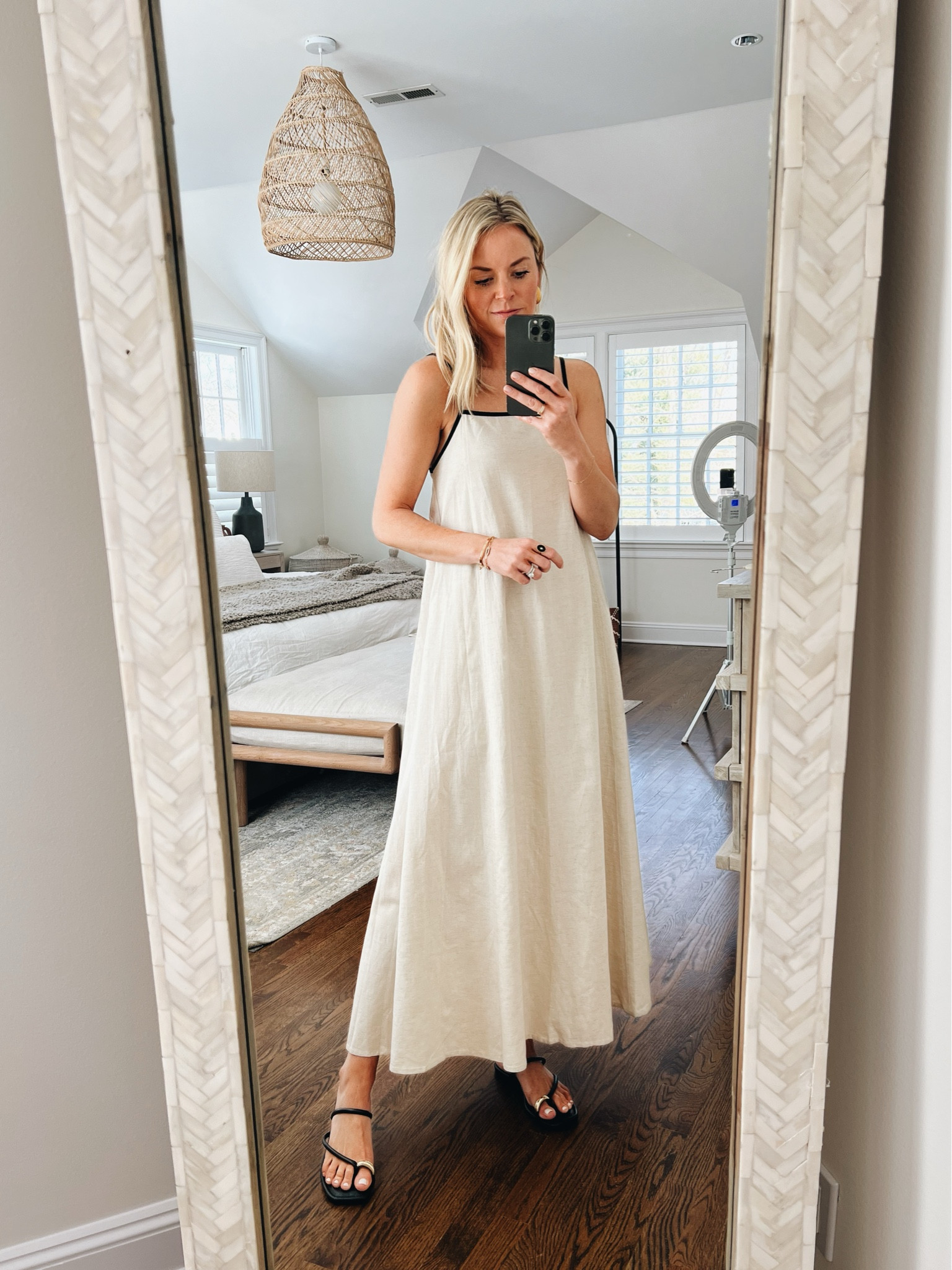 this Amazon dress was MUCH better than expected and a keeper. Has pockets, cinches with a tie feature in the back and comes in a ton of colors (mine is Natural Flax) . I’m 5’5 wearing an XS. Exact sandals are old Target, linked this years version 

Amazon find, summer dress, resort wear, vacation outfit, Amazon fashion 

#LTKFindsUnder100 #LTKTravel #LTKFindsUnder50