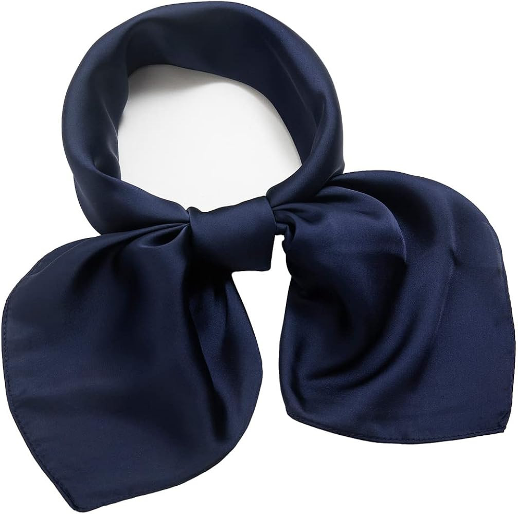 27 inch Silk Feeling Scarf Square Satin Head Scarf Fashion Neck Scarfs for Women | Amazon (US)