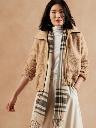 Sherpa Full Zip Jacket | Banana Republic Factory