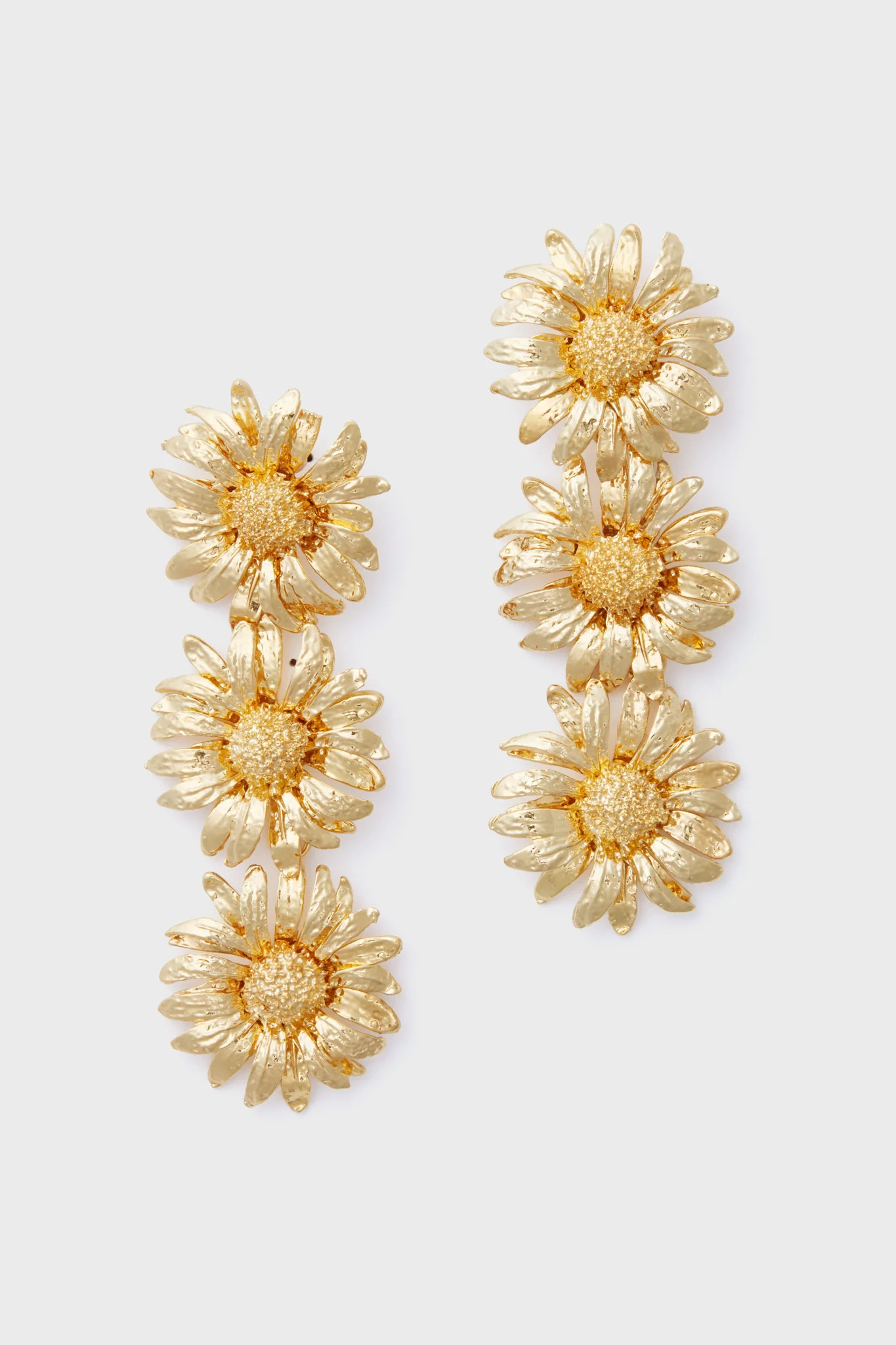 Gold Sunflower Drop Earrings | Tuckernuck (US)