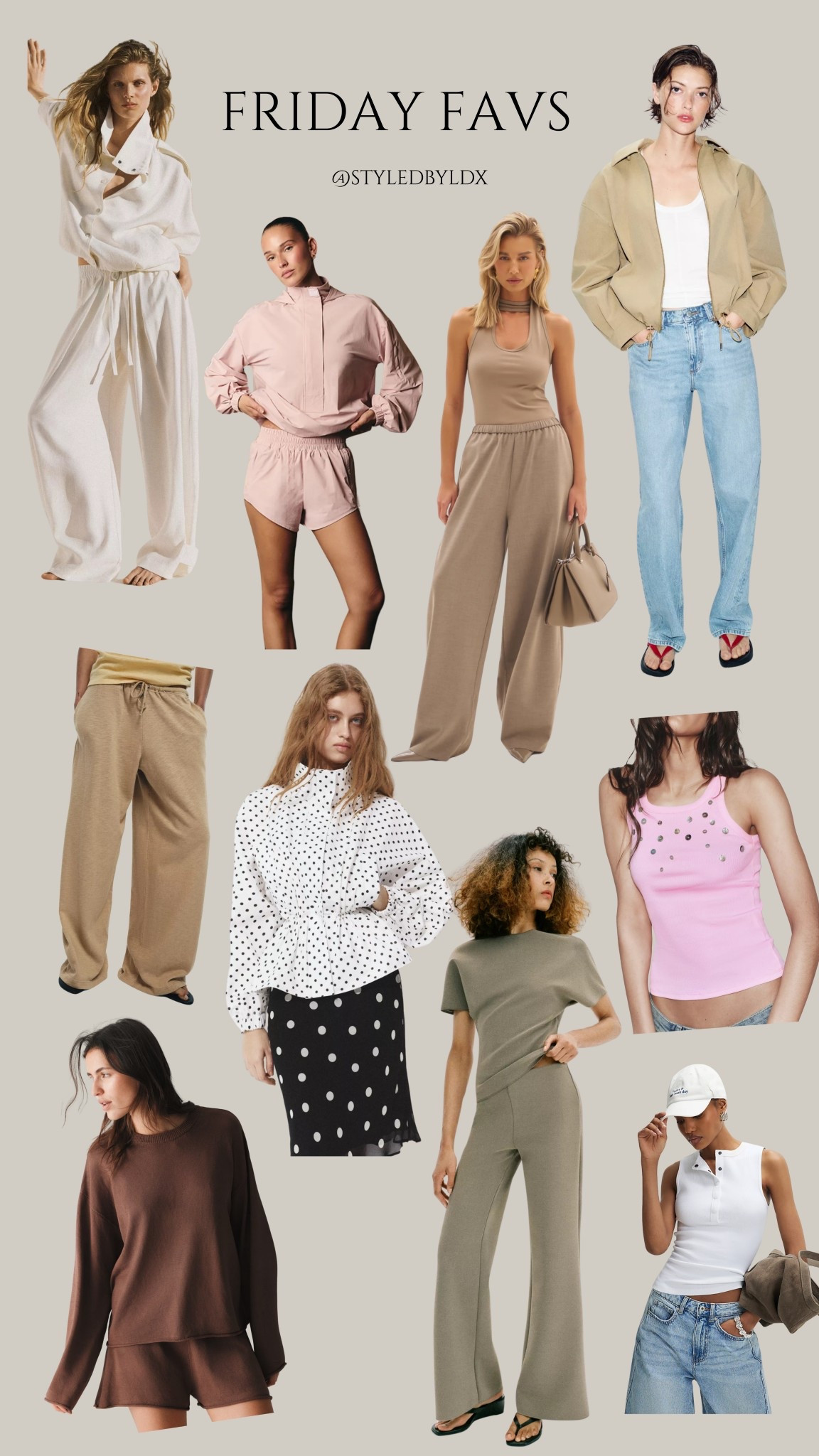 Friday favs - new ins - jeans - summer staples - polka dots - co ords - sets - gymwear 

#LTKstyletip #LTKuk #LTKspring