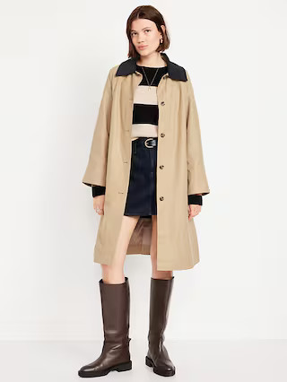 Water-Resistant Long Barn Coat | Old Navy (US)