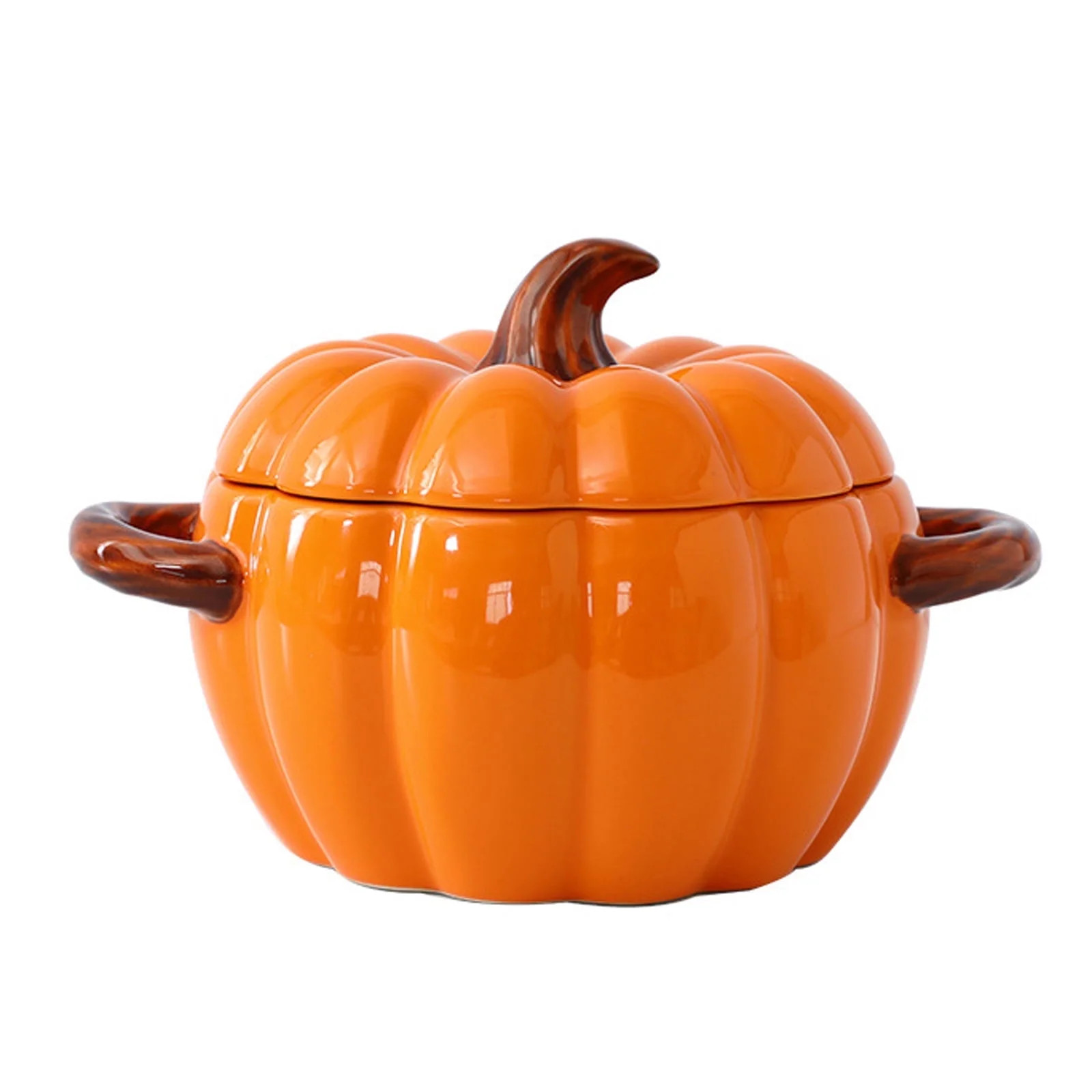 Dutch Oven Pot with Lid, Pumpkin Pottery Dessert Saucepan, Mini Baking Dish Cute Pumpkin Bowl, Co... | Walmart (US)
